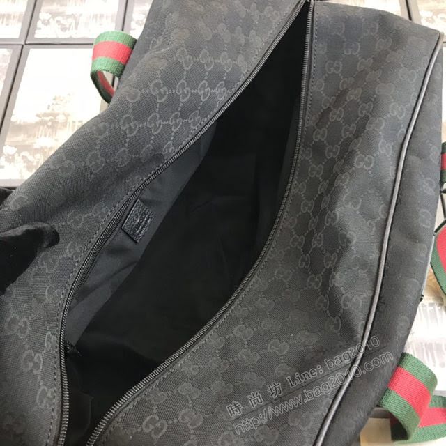 Gucci包 古馳2020新款 火爆款布配皮專櫃同款旅行袋 Gucci手提包 153240克色  gdj1047
